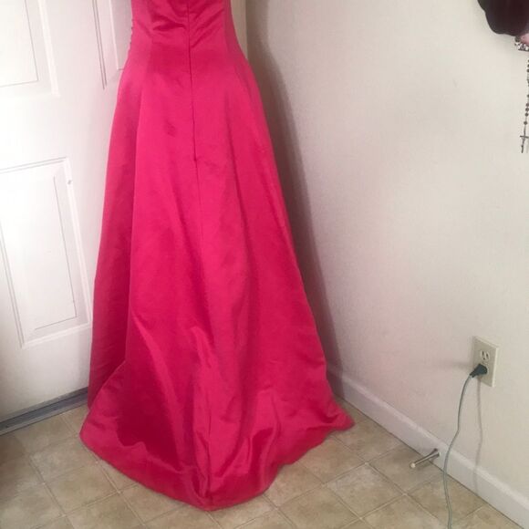 $150= 75 City  Triangles Pink Prom Maxi Junior Dresses Size 9 (90s Y2K) - Picture 14 of 16